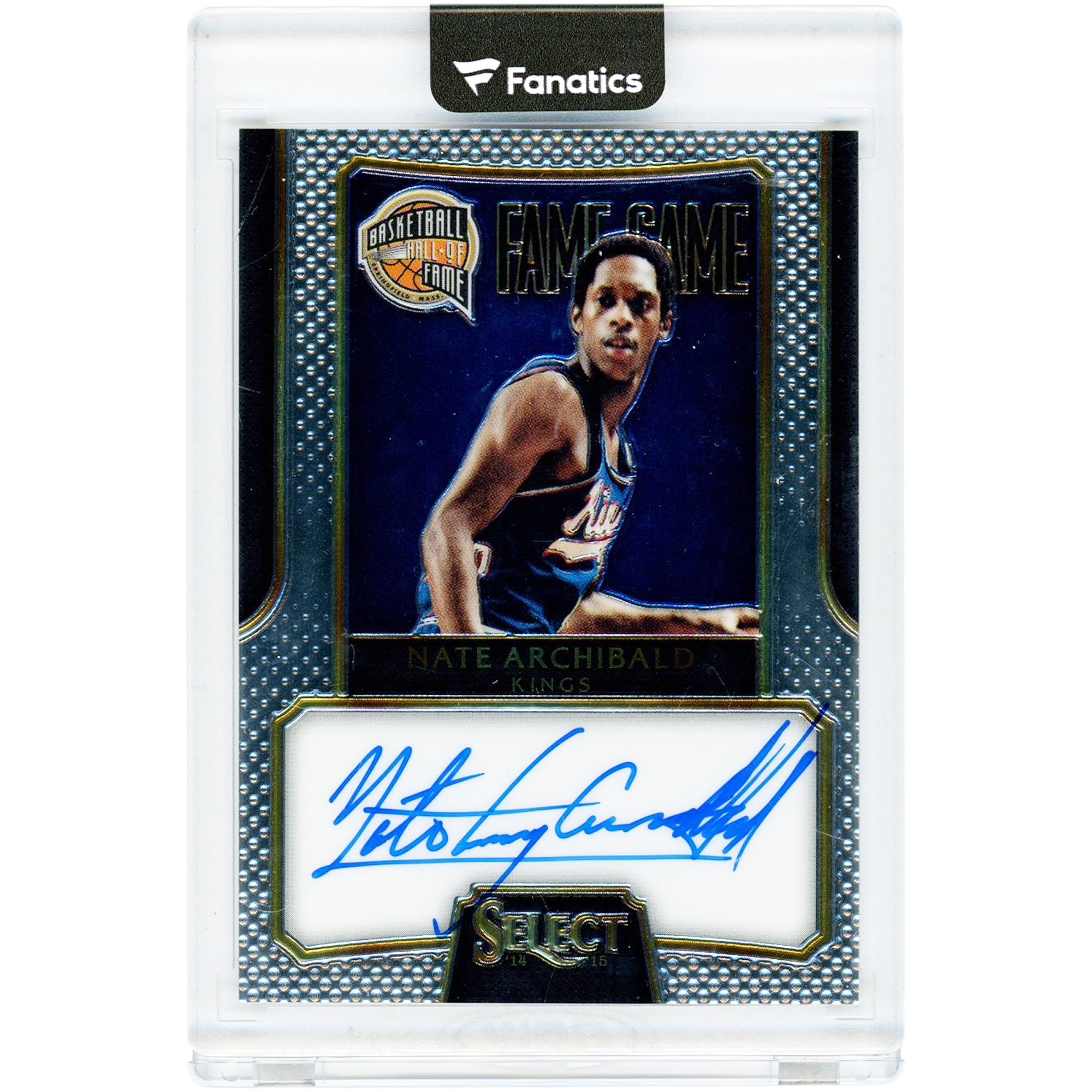 Carte autographiée de Nate Archibald (Kansas City Kings) 2014-15 Panini Select Fame Game Signatures #FG-NA #91/149