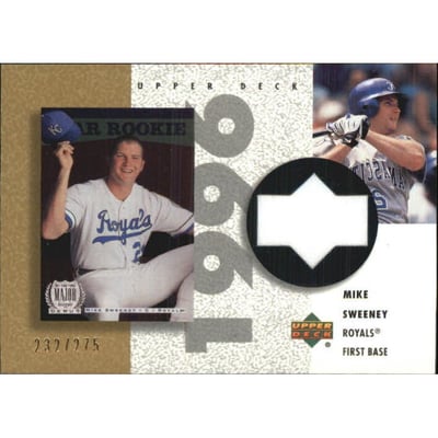 2002 UD Authentics Reverse Negative Jerseys Gold #RMS Mike Sweeney