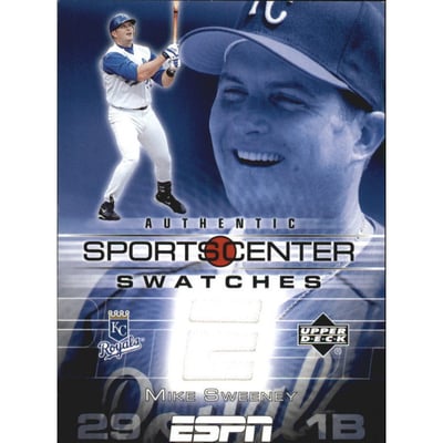 2005 Upper Deck ESPN Sports Center Swatches #MS Mike Sweeney