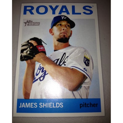 2013 Topps Heritage #483 James Shields SP