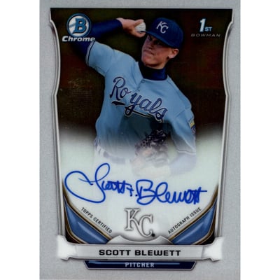 2014 Bowman Chrome Draft Draft Pick Autographs #BCASB Scott Blewett
