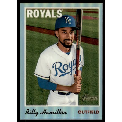 2019 Topps Heritage Chrome Refractors #THC115 Billy Hamilton MB