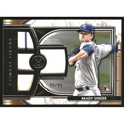 2021 Topps Museum Collection Primary Pieces Quad Relics #SPQRBS Brady Singer