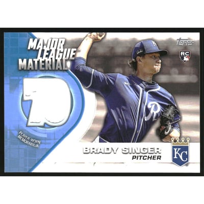 2021 Topps Update Major League Materials #MLMBS Brady Singer
