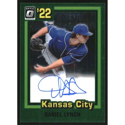 2022 Donruss Optic Retro '81 Signatures Green Stars #11 Daniel Lynch/50