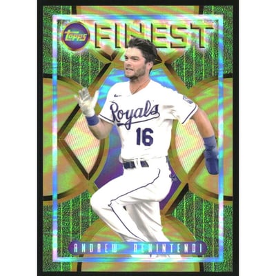 2022 Finest Flashbacks Gold Refractors #21 Andrew Benintendi