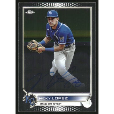 2022 Topps Chrome Veteran Autographs #CVANL Nicky Lopez