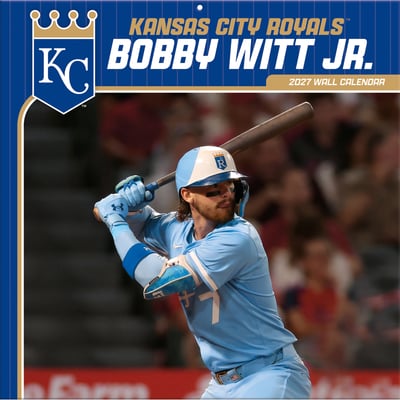 Bobby Witt Jr. Kansas City Royals 12" x 12" 2027 Player Wall Calendar