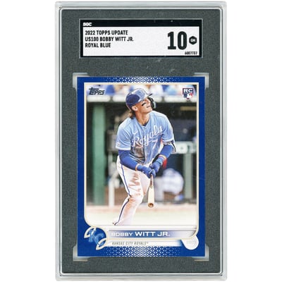 Bobby Witt Jr. Kansas City Royals 2022 Topps Update Royal Blue #US100 SGC Authenticated 10 Rookie Card