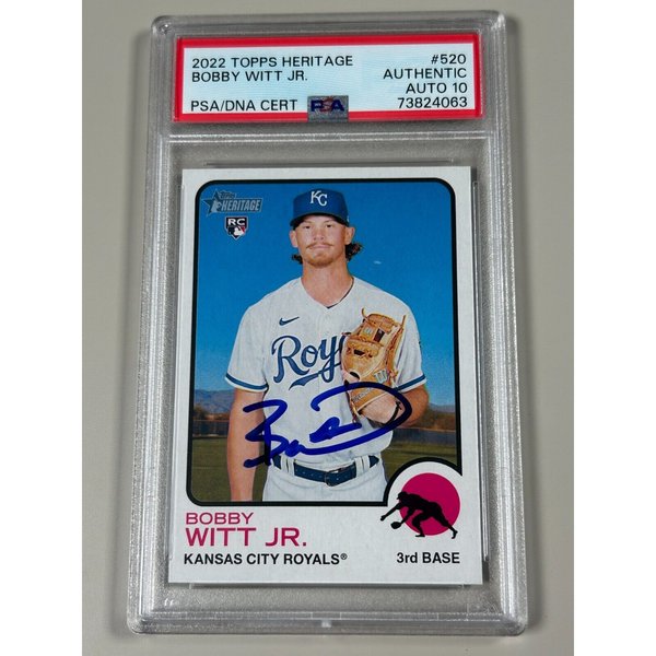 Bobby Witt Jr auto bowman topps（BOBBY WITT JR ROOKIE AUTO）