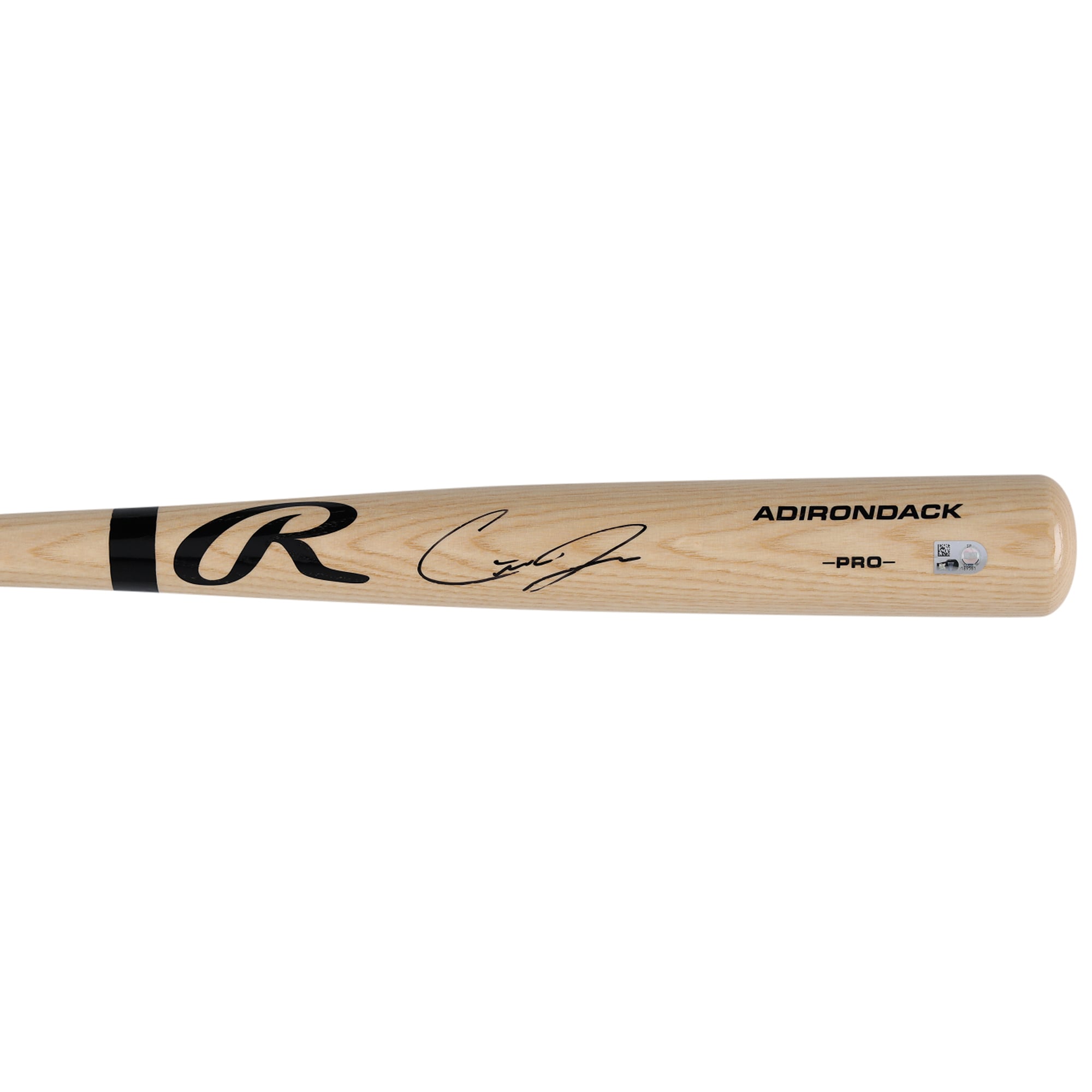 Bâton Rawlings Pro noir autographié par Carter Jensen, des Royals de Kansas City
