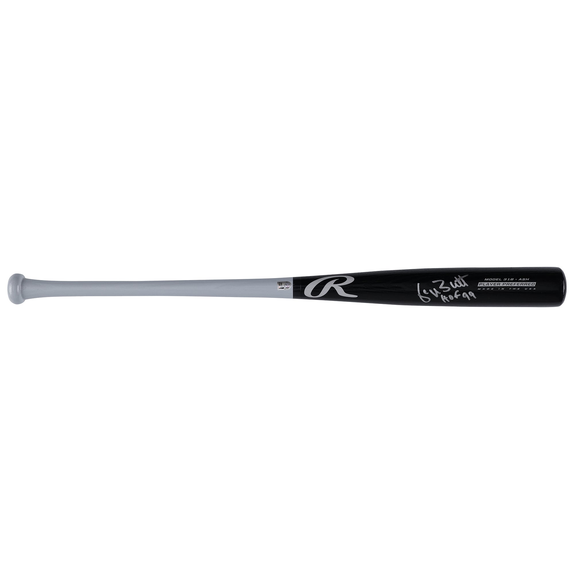 George Brett Kansas City Royals Autographed Black Rawlings Player Preferred Bat with "HOF 99" Inscription