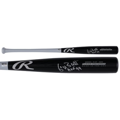 George Brett Kansas City Royals Autographed Fanatics Authentic Black Rawlings Player Preferred Bat with "HOF 99" Inscription