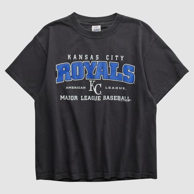 Kansas City Royals Delta 2000s T-shirt - Black - S by Fanatics Real Vintage