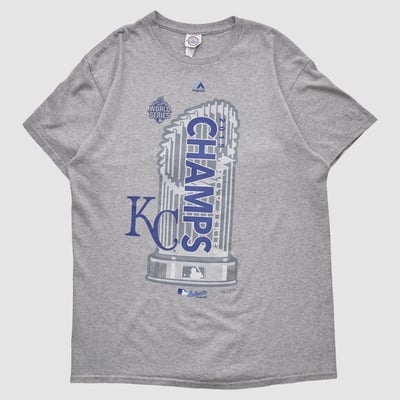 Kansas City Royals Delta 2015 T-shirt - Heather Gray - S by Fanatics Real Vintage