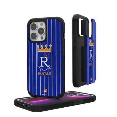 Kansas City Royals iPhone Pinstripe Cooperstown Design Rugged Case