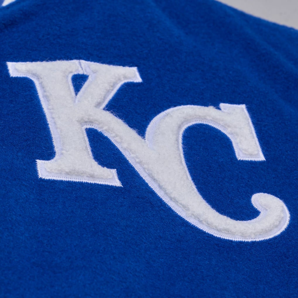 Kansas City Royals Royal/White Off Day Varsity Full-Snap Jacket