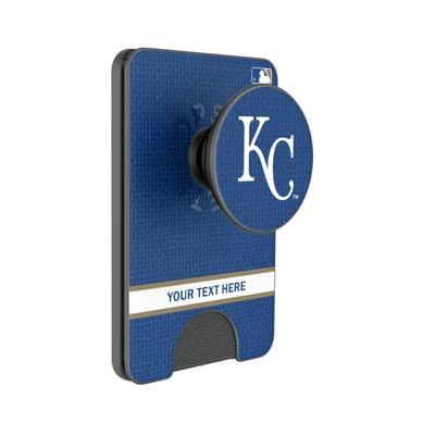 Kansas City Royals Keyscaper Personalized Solid PopSockets Magnetic Wallet