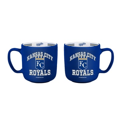 Kansas City Royals Logo Brands Two-Piece 15oz. Stripe Mug Set