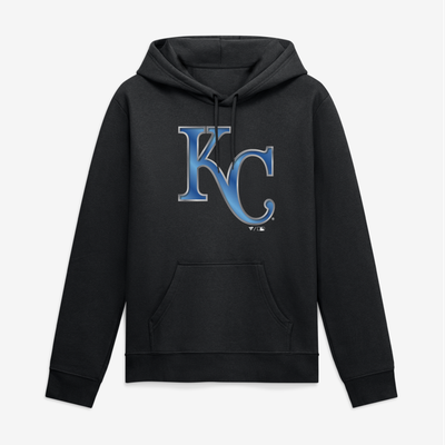 Kansas City Royals Big & Tall Metallic Mascot Hoodie - Black