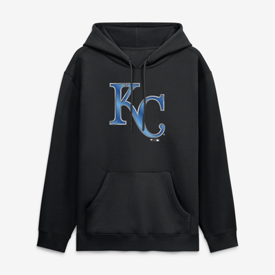 Kansas City Royals Metallic Mascot Hoodie - Black