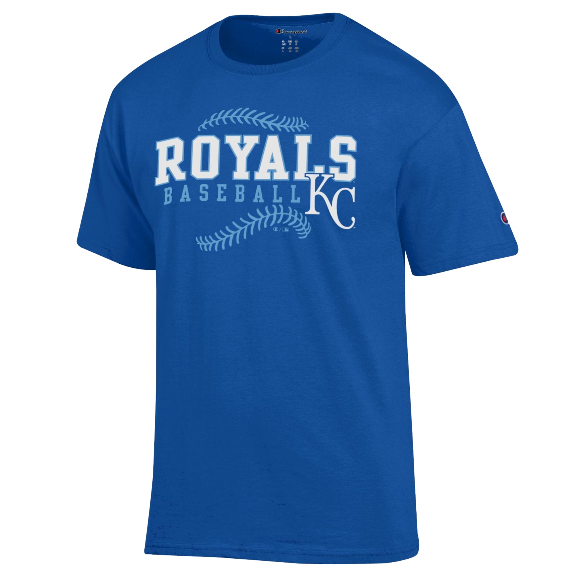 Men's Champion Royal Kansas City Royals Baseball T-Shirt