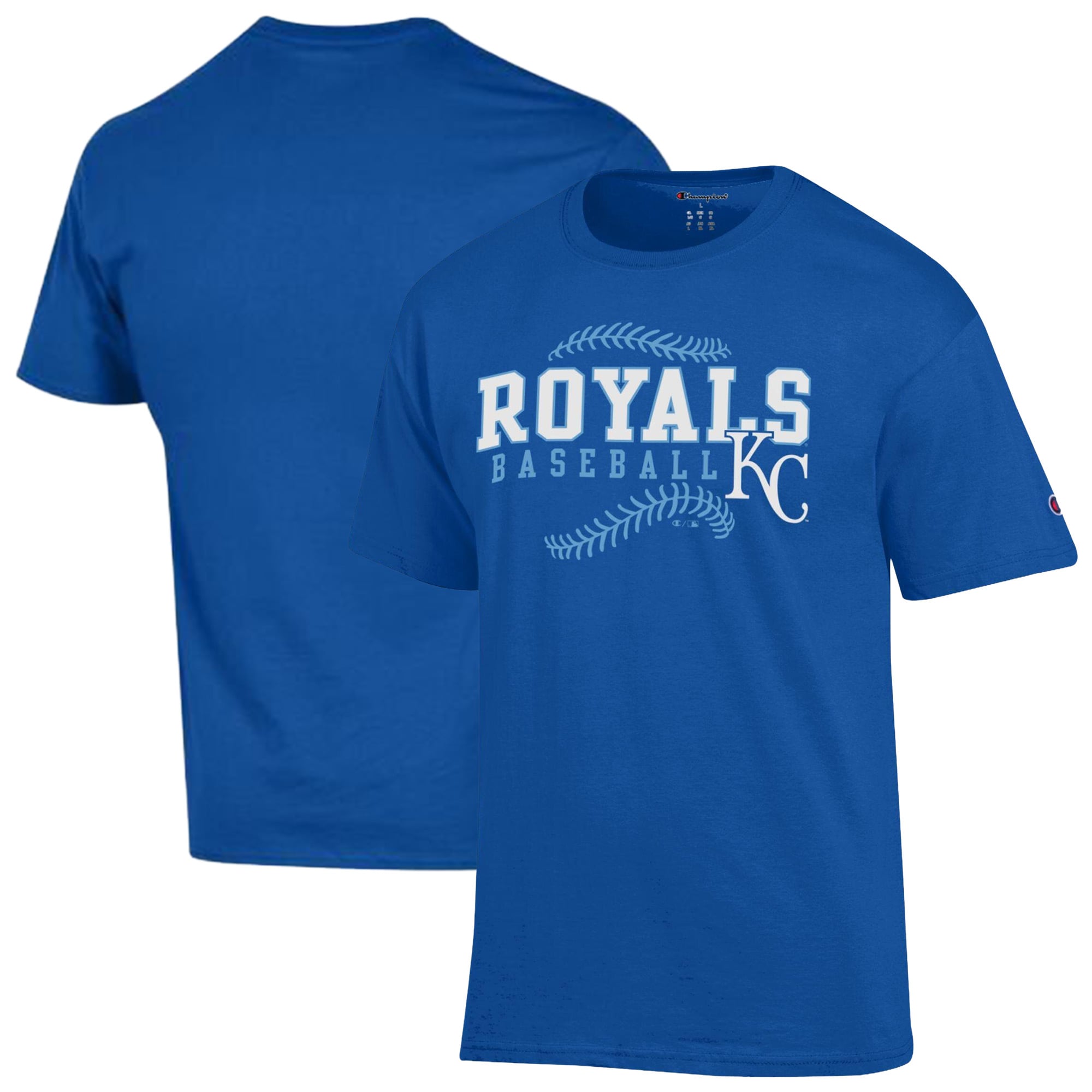 Men's Champion Royal Kansas City Royals Baseball T-Shirt
