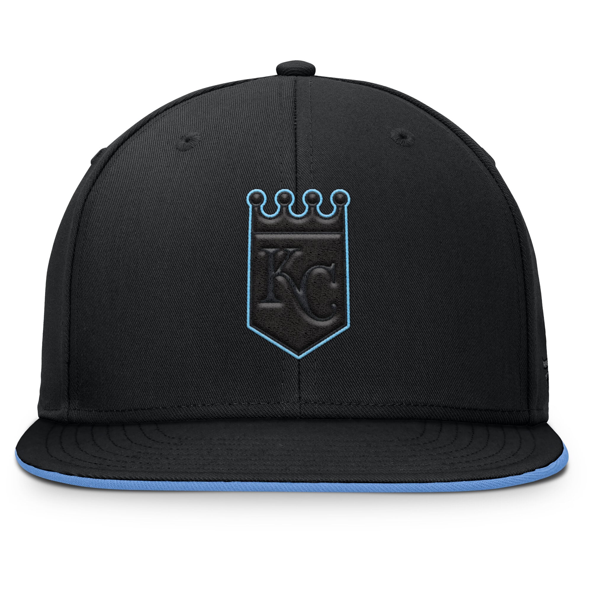 Men's Fanatics Black Kansas City Royals Glint Snapback Hat