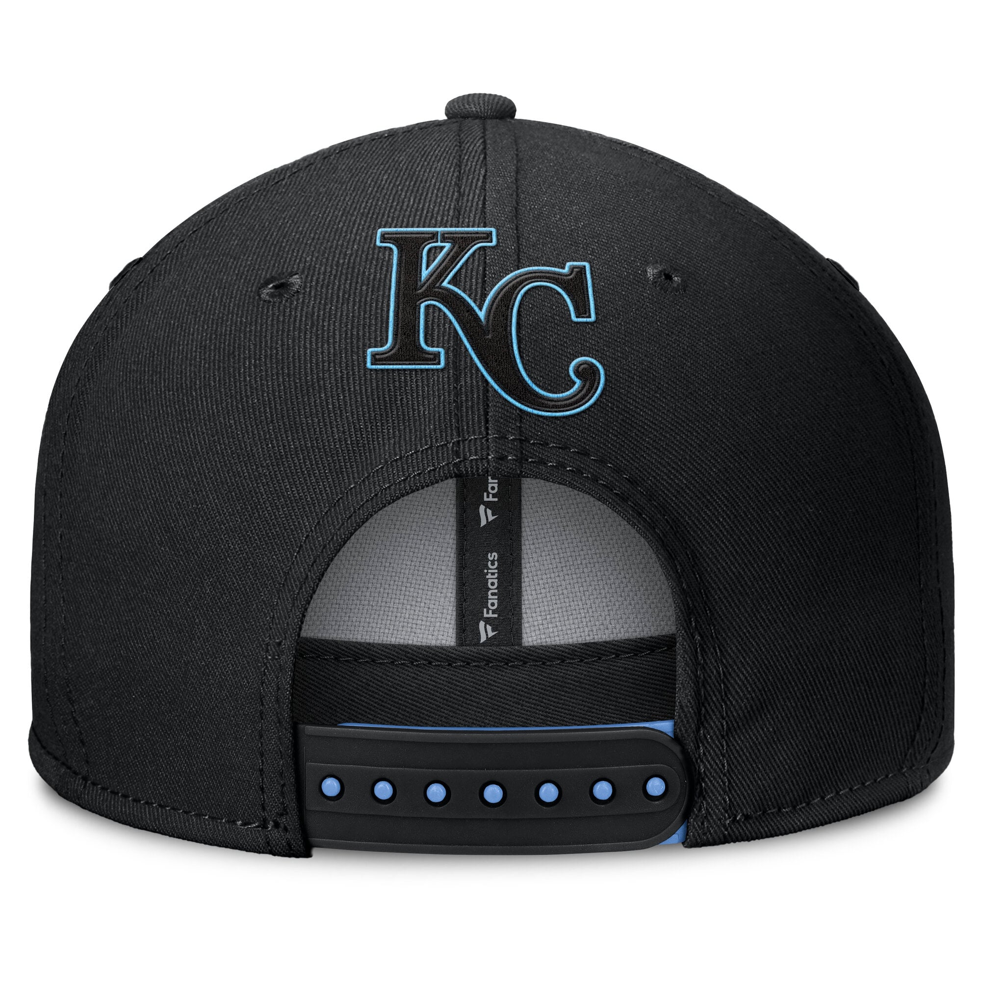 Men's Fanatics Black Kansas City Royals Glint Snapback Hat