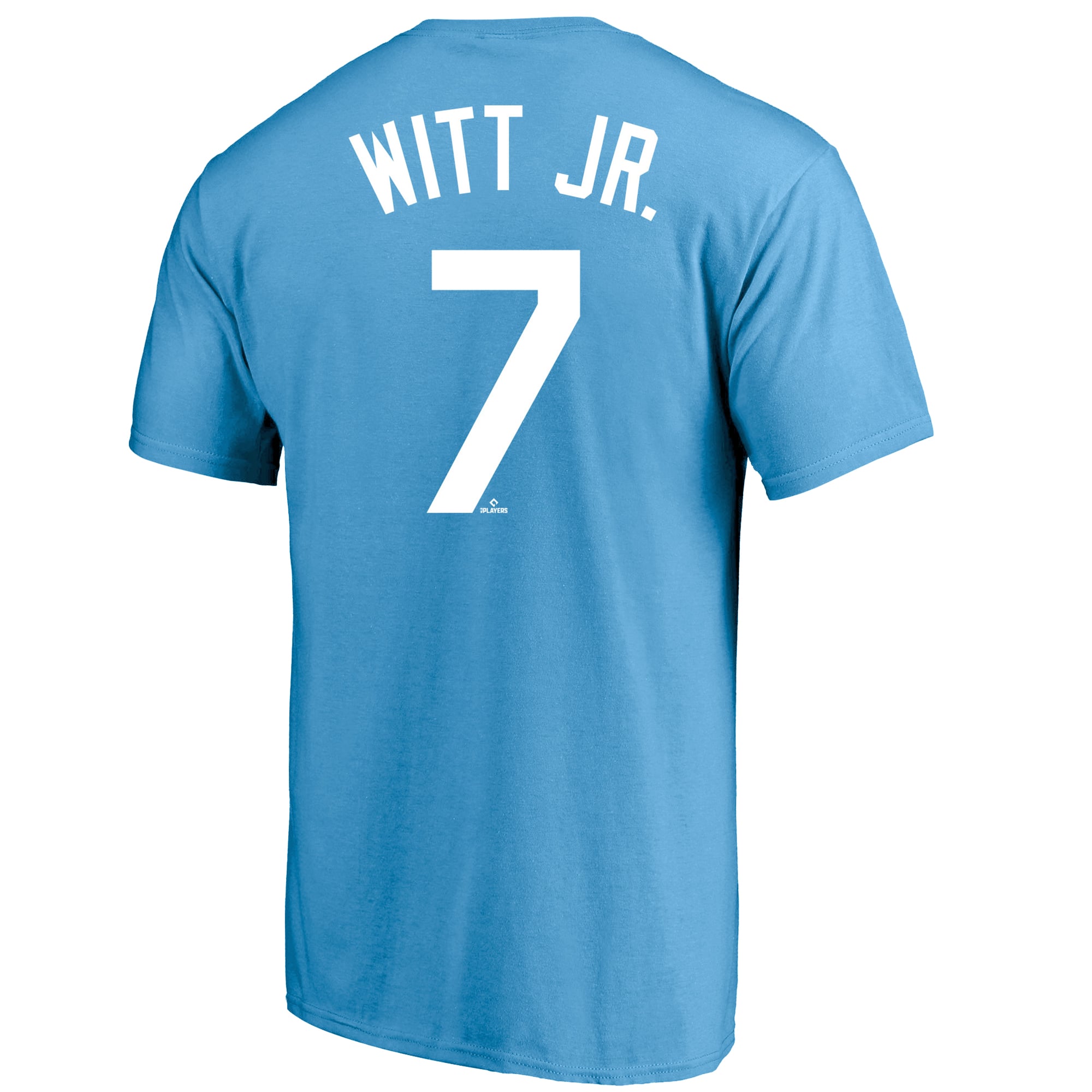 T-shirt homme Fanatics Bobby Witt Jr. bleu clair Kansas City Royals, grandes tailles, avec nom et numéro