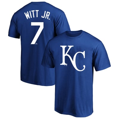 Bobby Witt Jr. Kansas City Royals Fanatics Big & Tall Name & Number T-Shirt - Royal