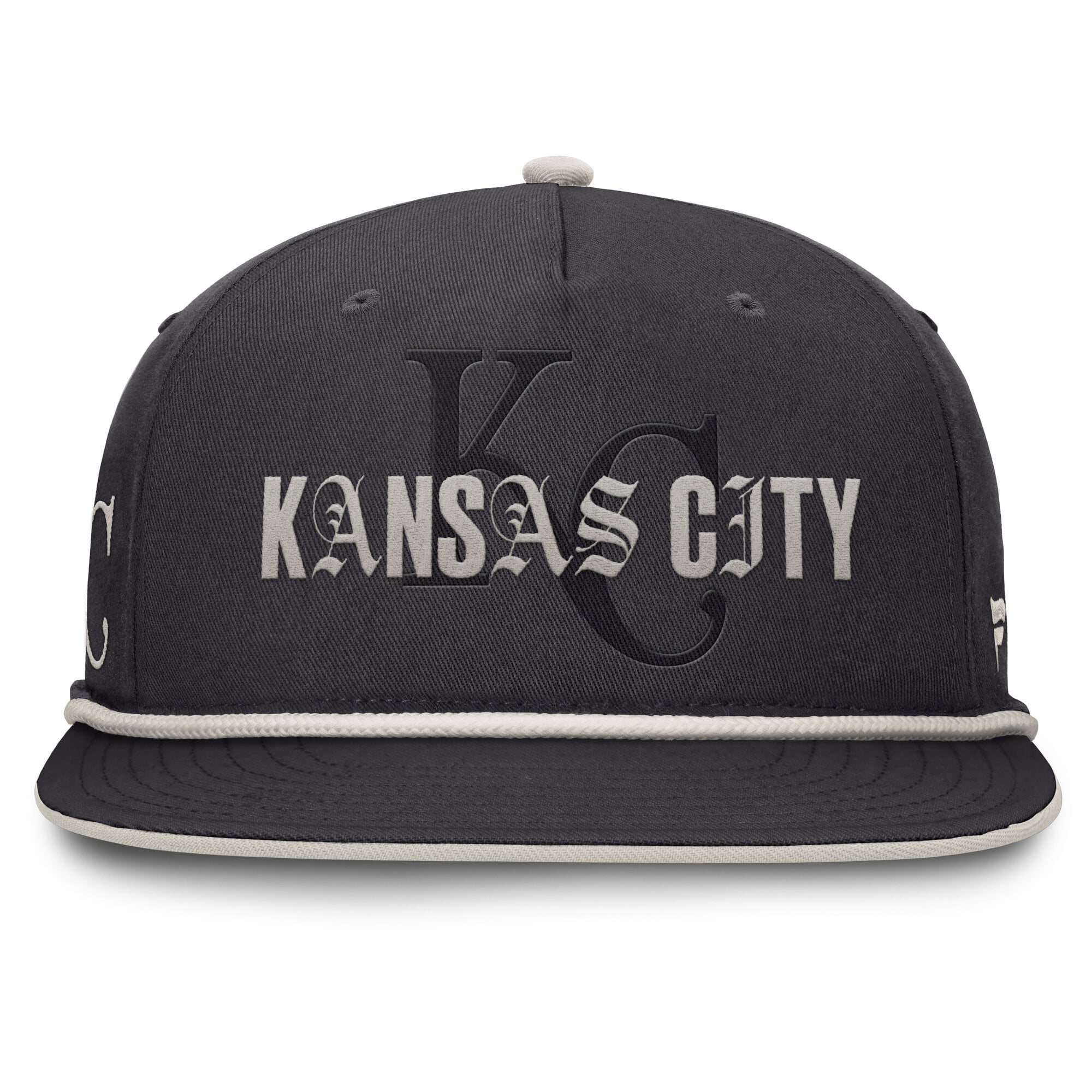 Men's Fanatics Graphite Kansas City Royals Gapper Snapback Hat