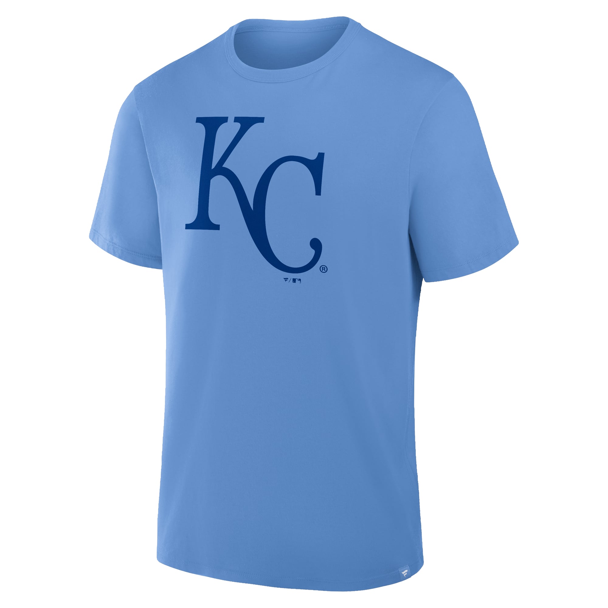 T-shirt Fanatics bleu clair pour homme, logo alternatif des Kansas City Royals, collection Legacy