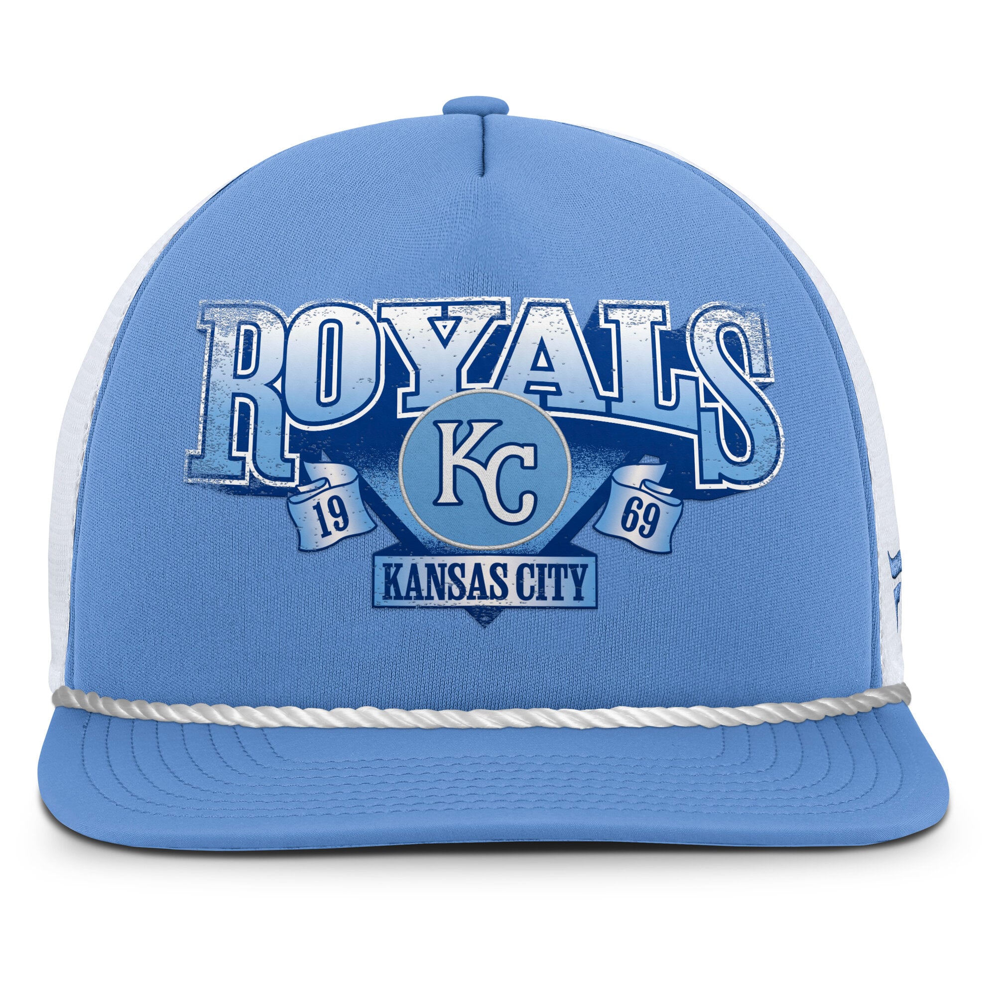 Men's Fanatics Light Blue/White Kansas City Royals Recall Snapback Hat