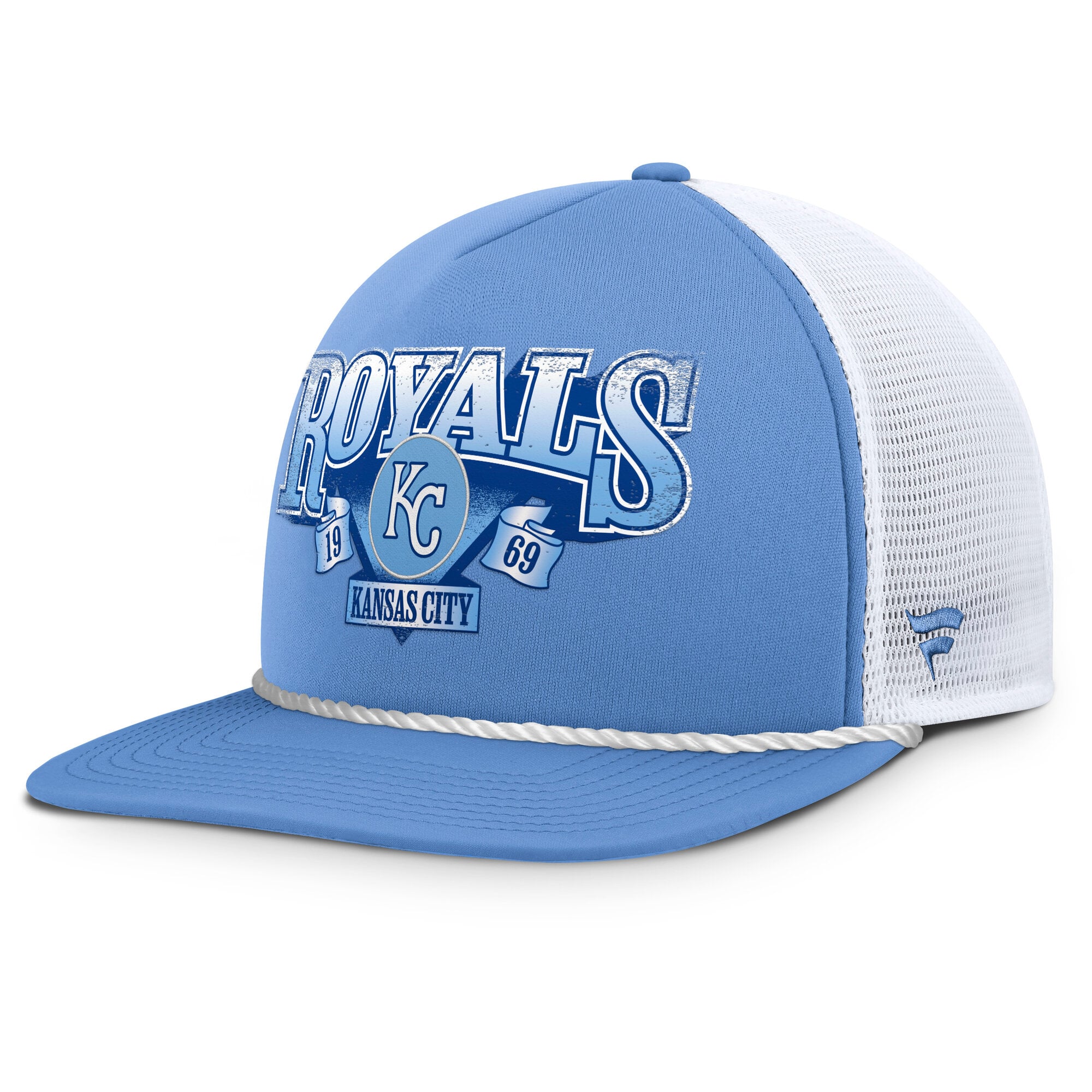 Men's Fanatics Light Blue/White Kansas City Royals Recall Snapback Hat