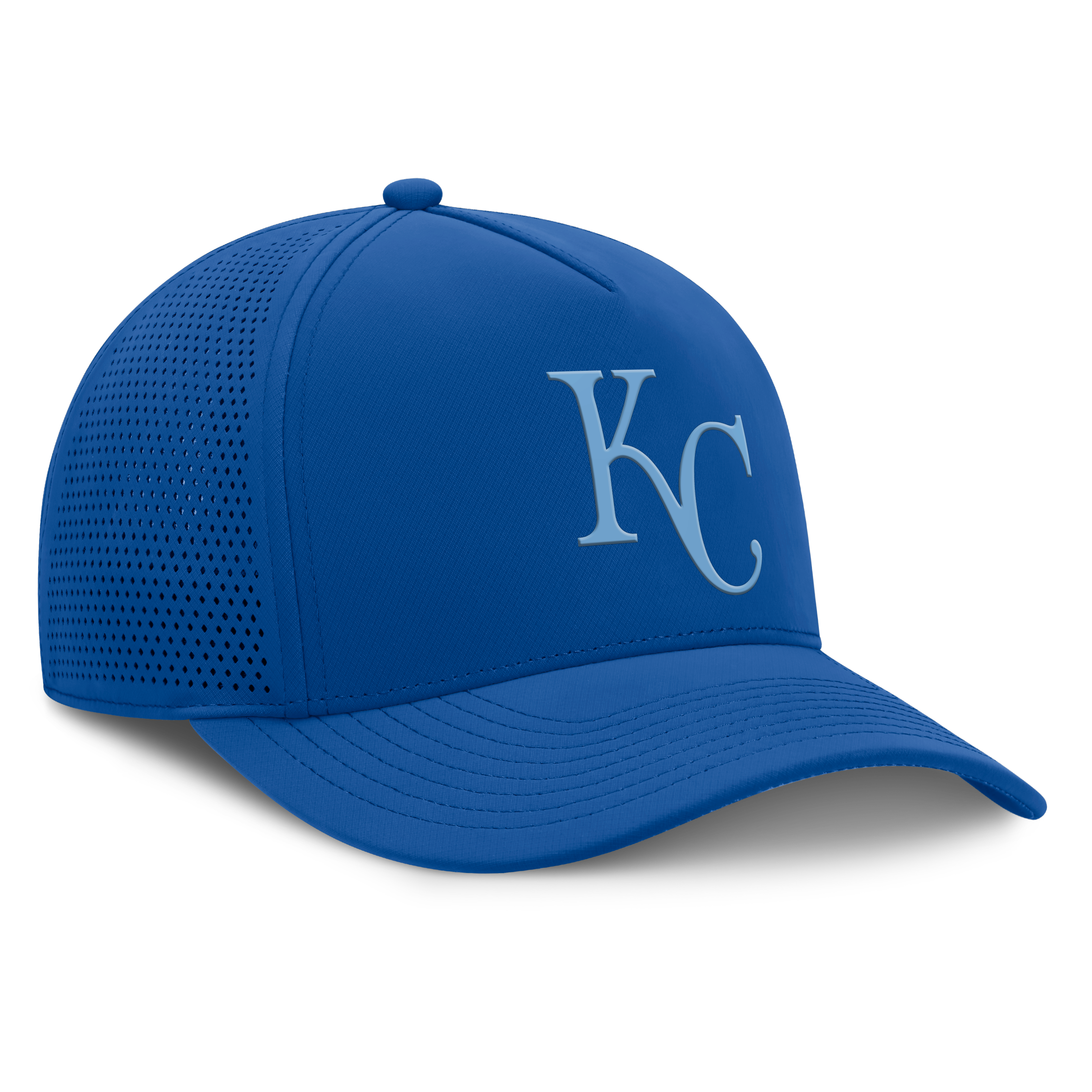 Casquette ajustable perforée Fanatics Royal Kansas City Royals pour homme