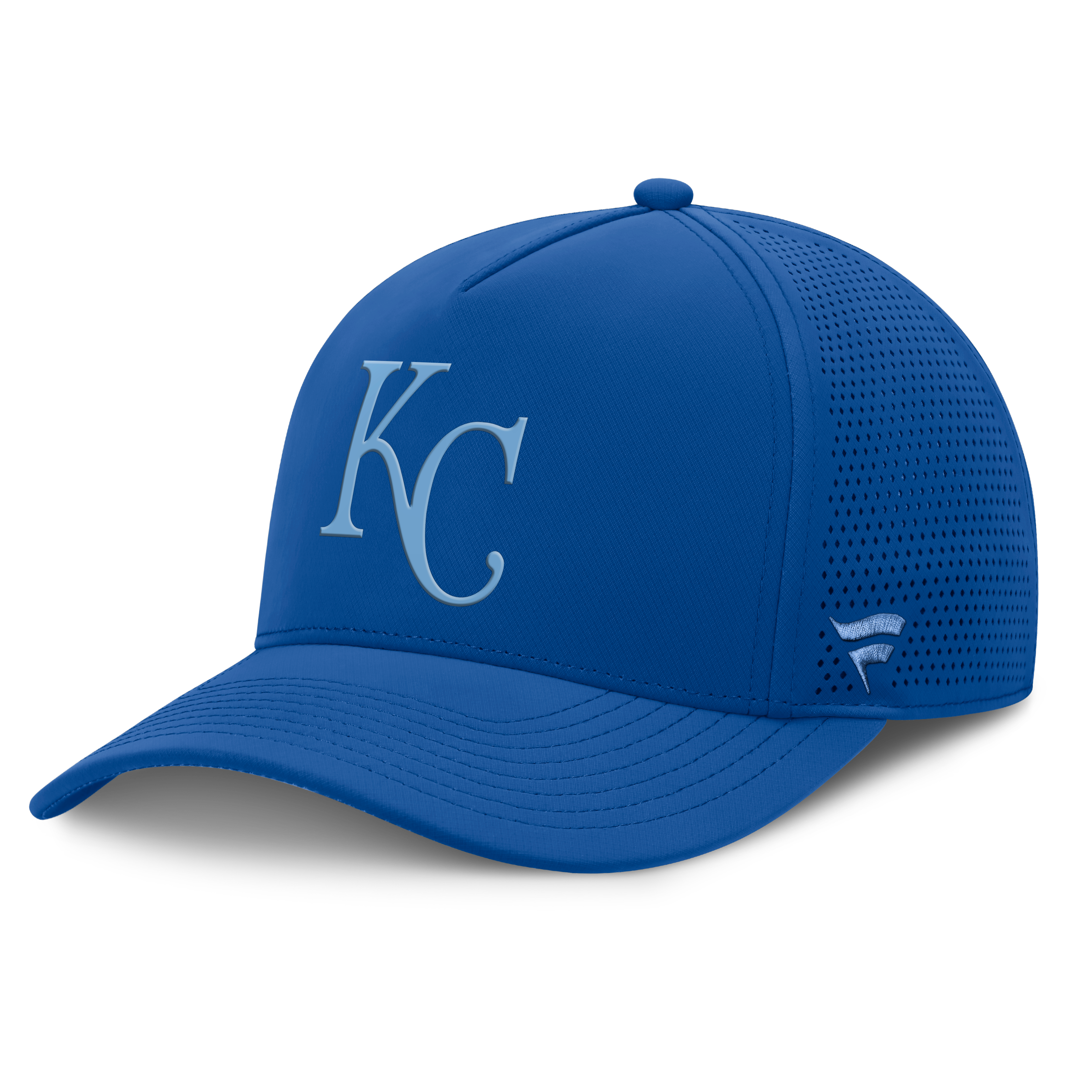 Casquette ajustable perforée Fanatics Royal Kansas City Royals pour homme