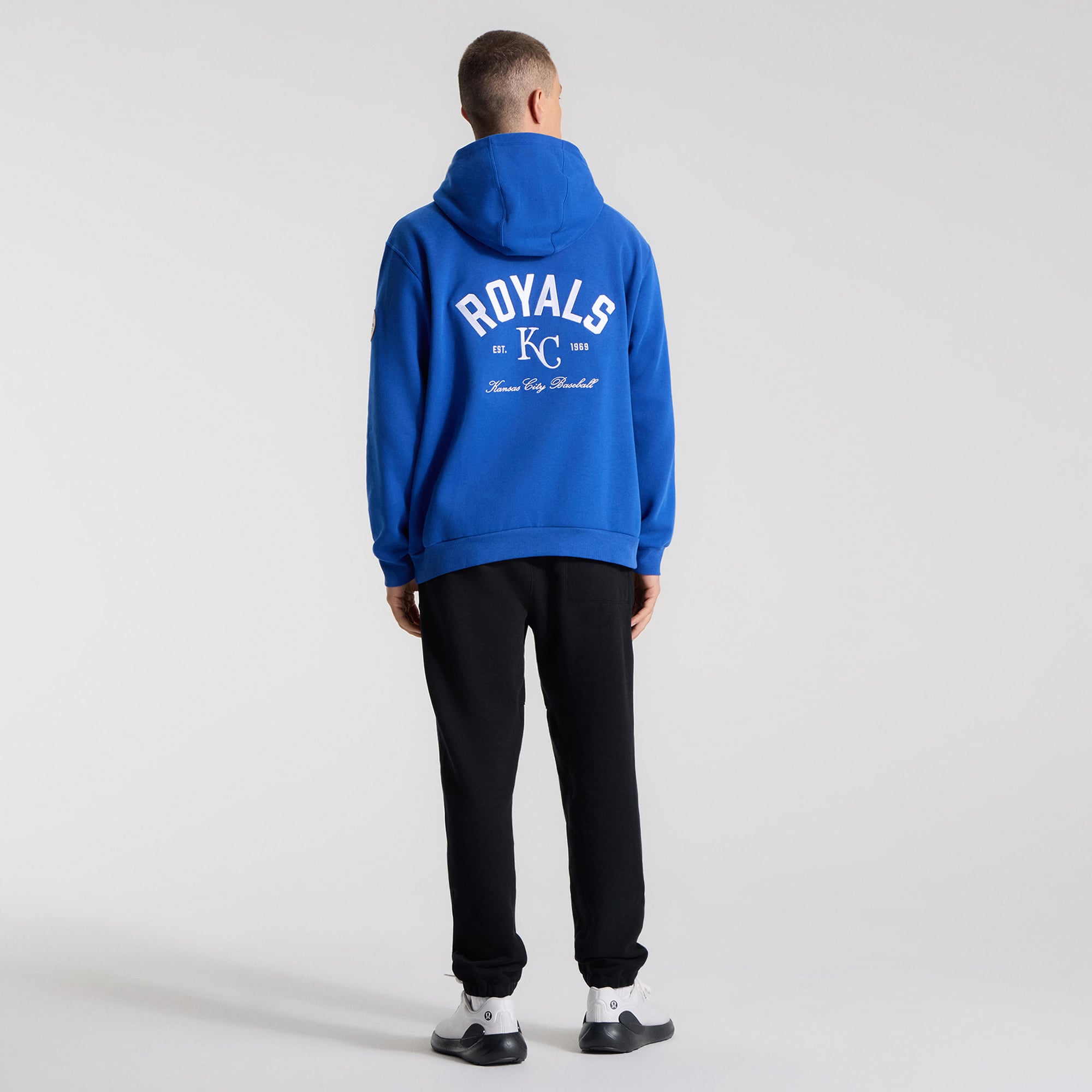 Sweat à capuche Steady State bleu cyber pour homme de lululemon Kansas City Royals