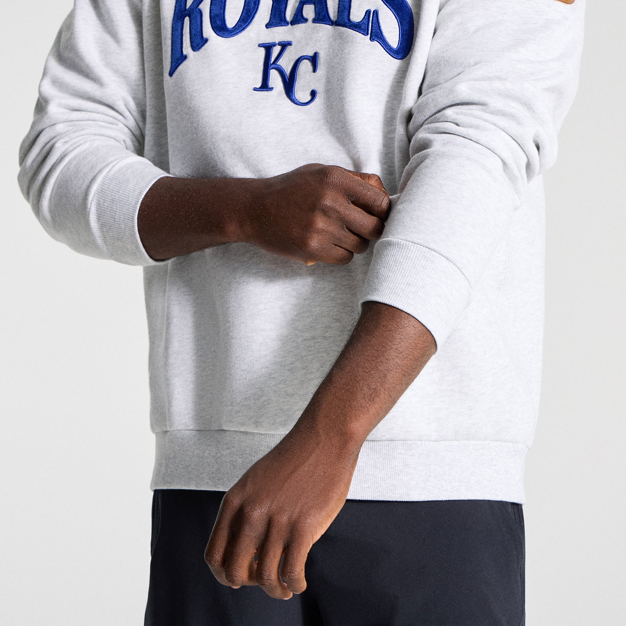 Sweat-shirt Steady State des Kansas City Royals, gris chiné ultra clair, pour homme de lululemon