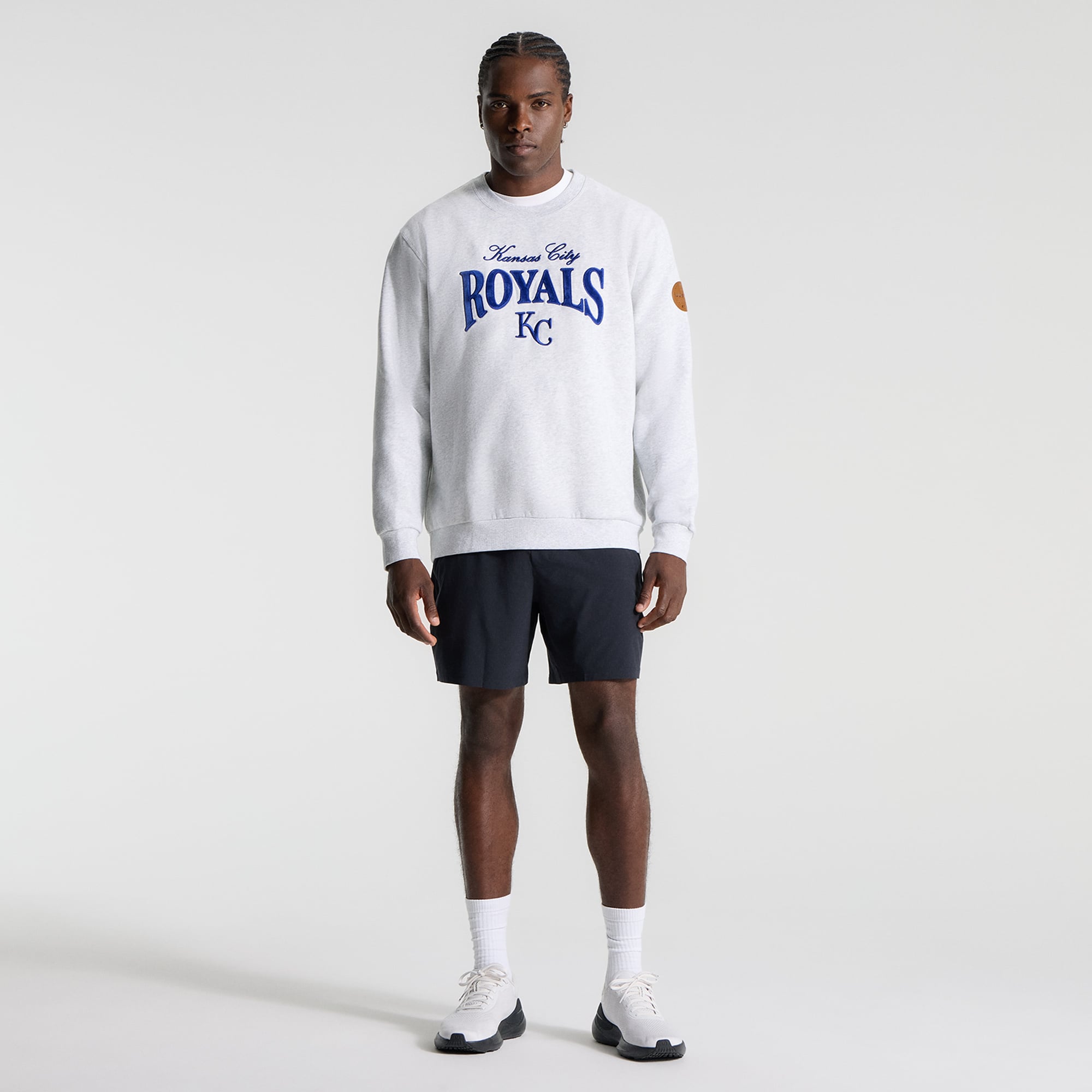 Sweat-shirt Steady State des Kansas City Royals, gris chiné ultra clair, pour homme de lululemon