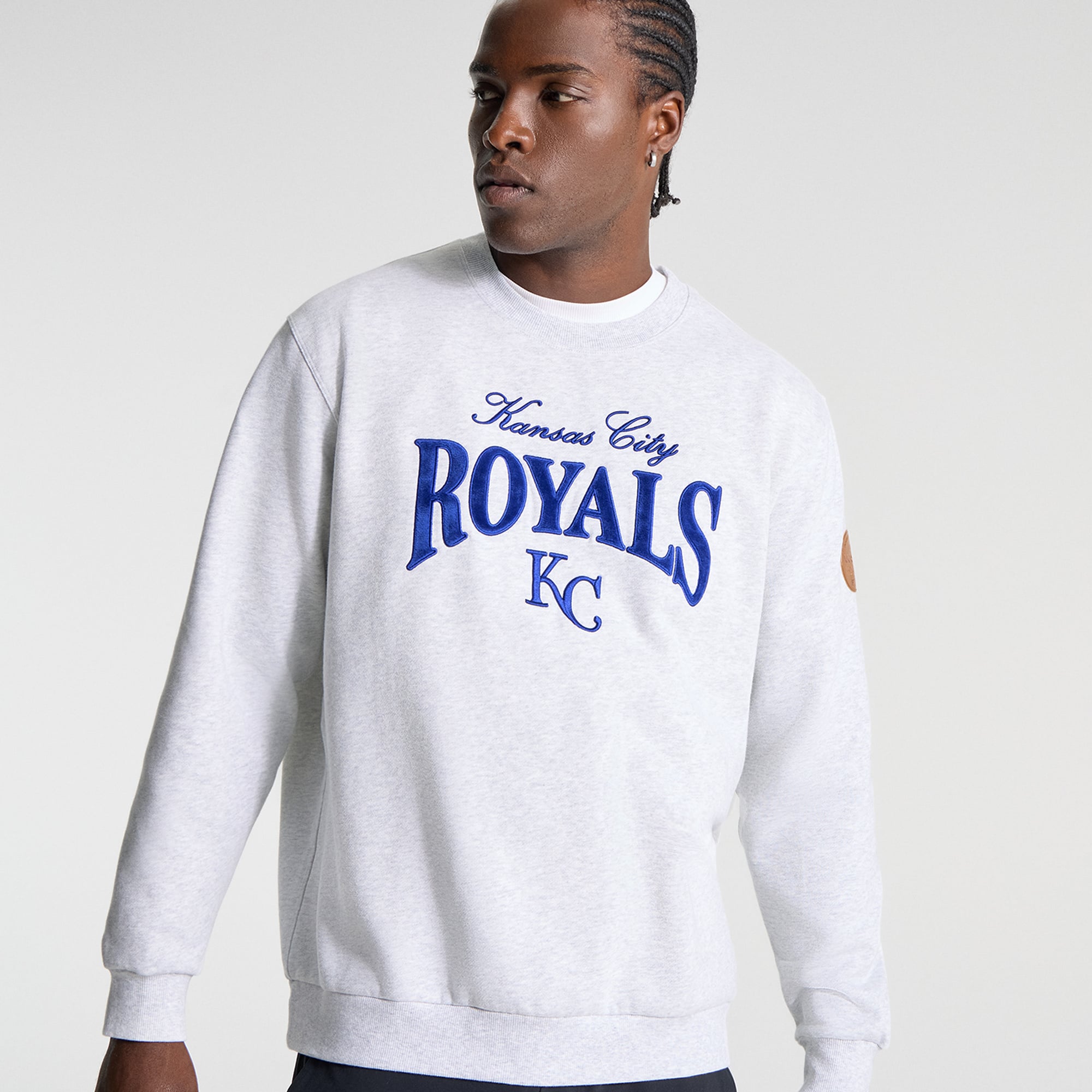 Sweat-shirt Steady State des Kansas City Royals, gris chiné ultra clair, pour homme de lululemon