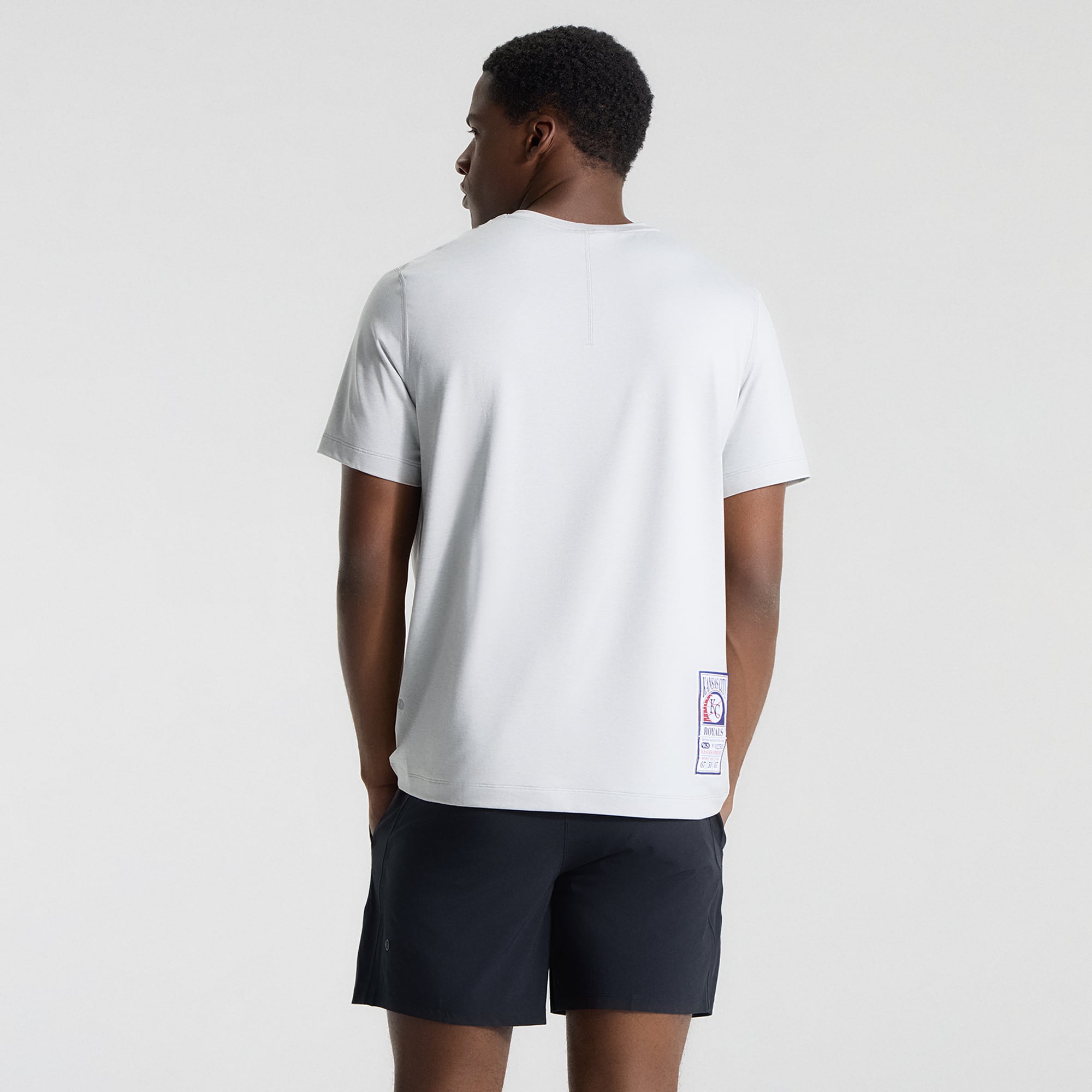 T-shirt en jersey doux lululemon Heathered Silver Drop Kansas City Royals pour homme