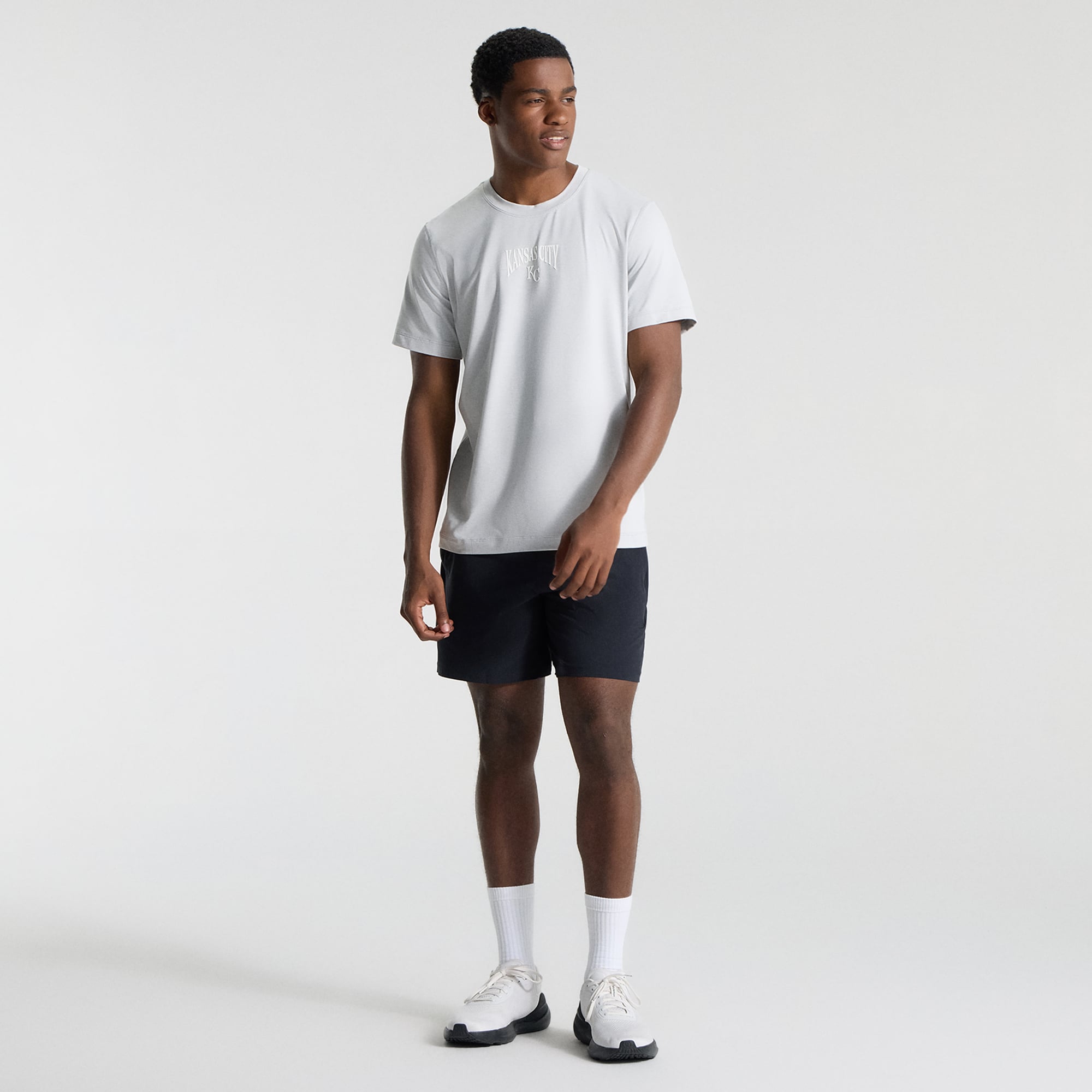 T-shirt en jersey doux lululemon Heathered Silver Drop Kansas City Royals pour homme