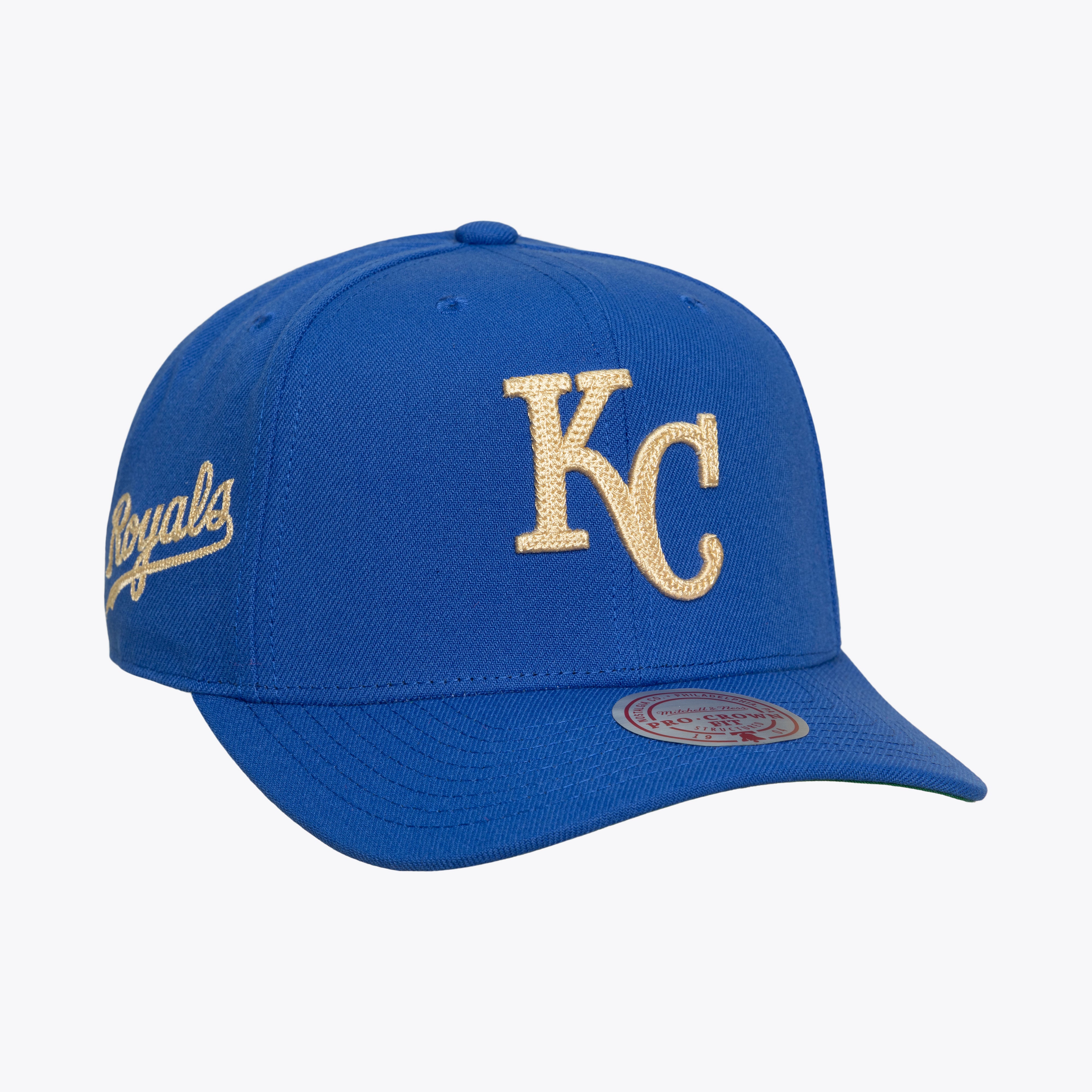 Men's Mitchell & Ness Royal Kansas City Royals Secondary Pop Pro Snapback Hat