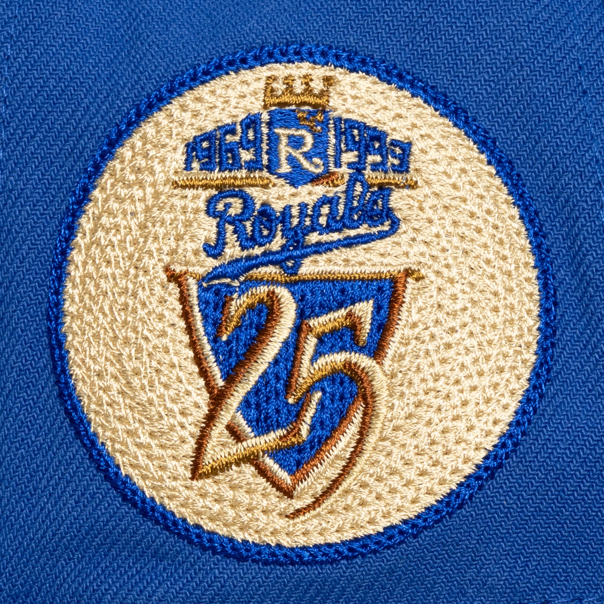 Men's Mitchell & Ness Royal Kansas City Royals Secondary Pop Pro Snapback Hat