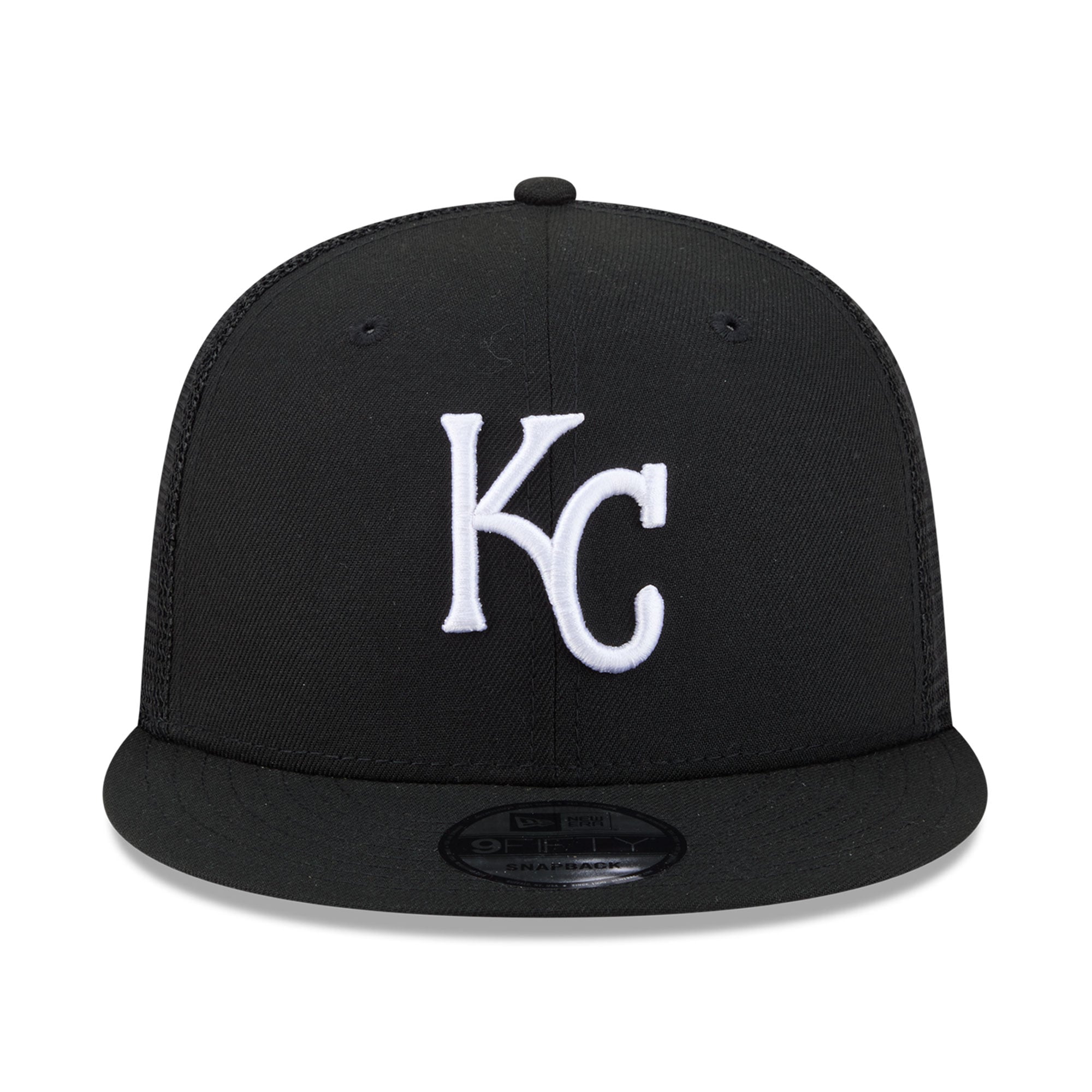 Casquette trucker ajustable New Era 9FIFTY Kansas City Royals noire pour homme