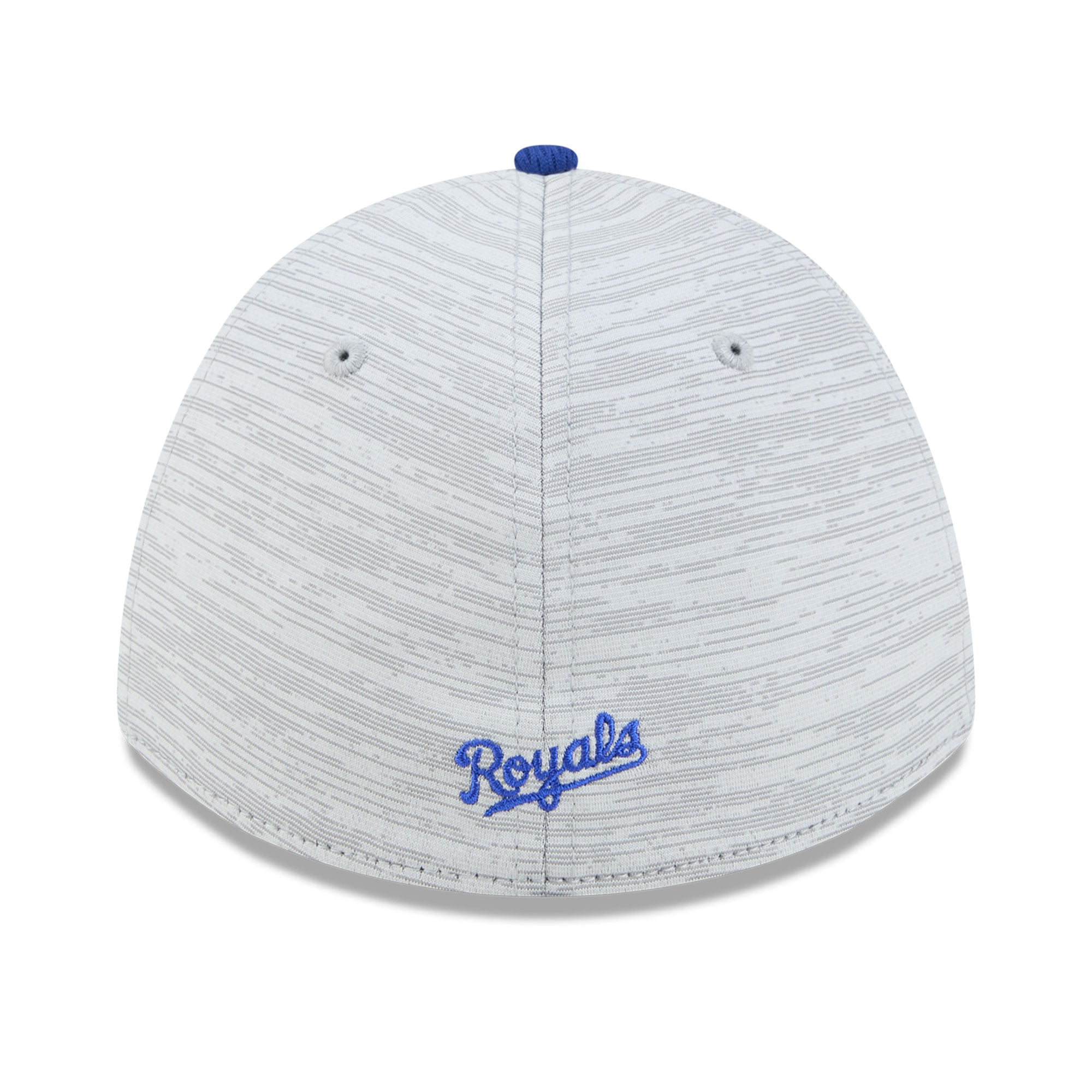 Casquette New Era Tech 39THIRTY Flex pour homme, grise et bleue, Kansas City Royals.