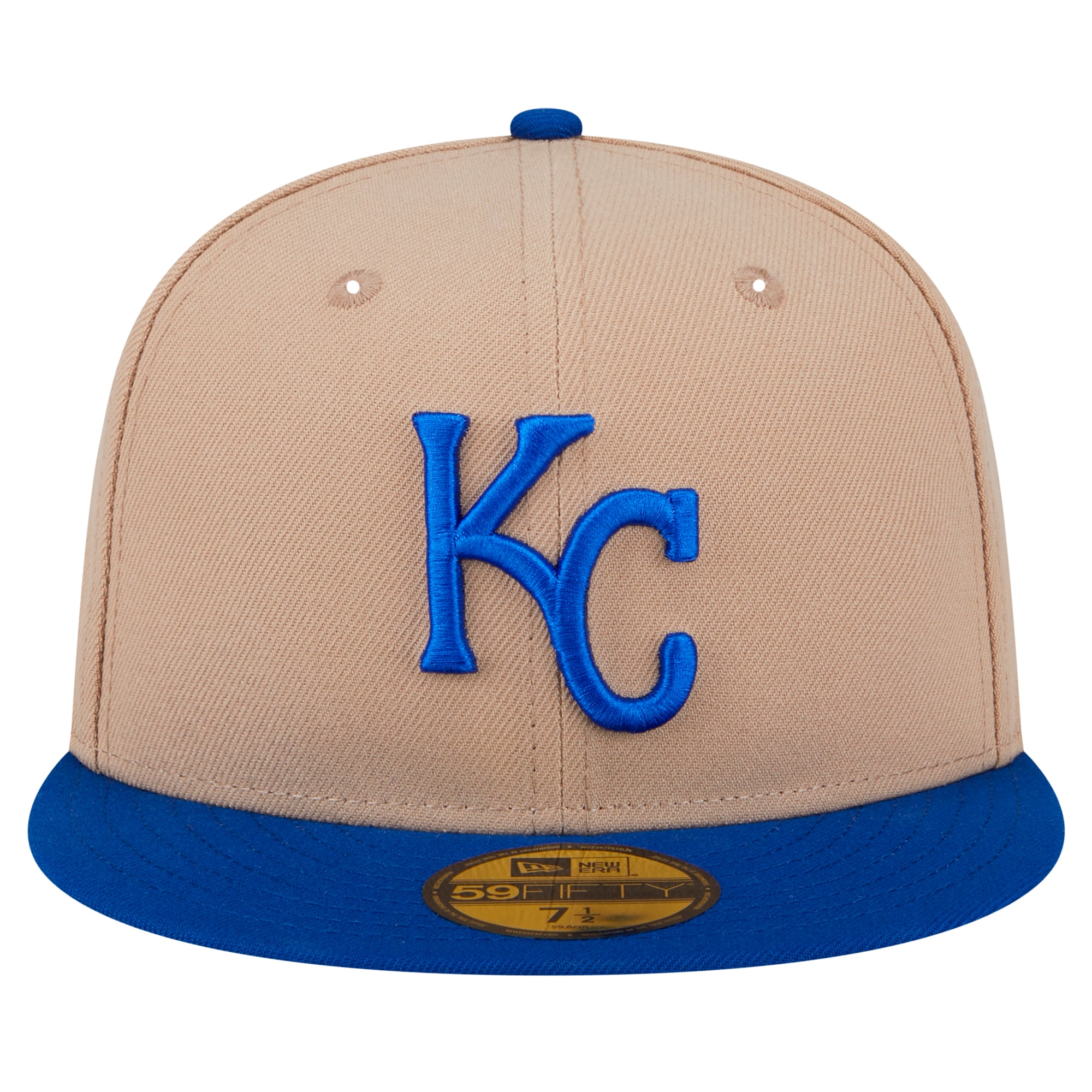Men's New Era Khaki Kansas City Royals 59FIFTY Fitted Hat