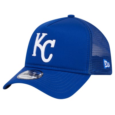 Kansas City Royals New Era 9FORTY A-Frame Trucker Adjustable Hat - Royal