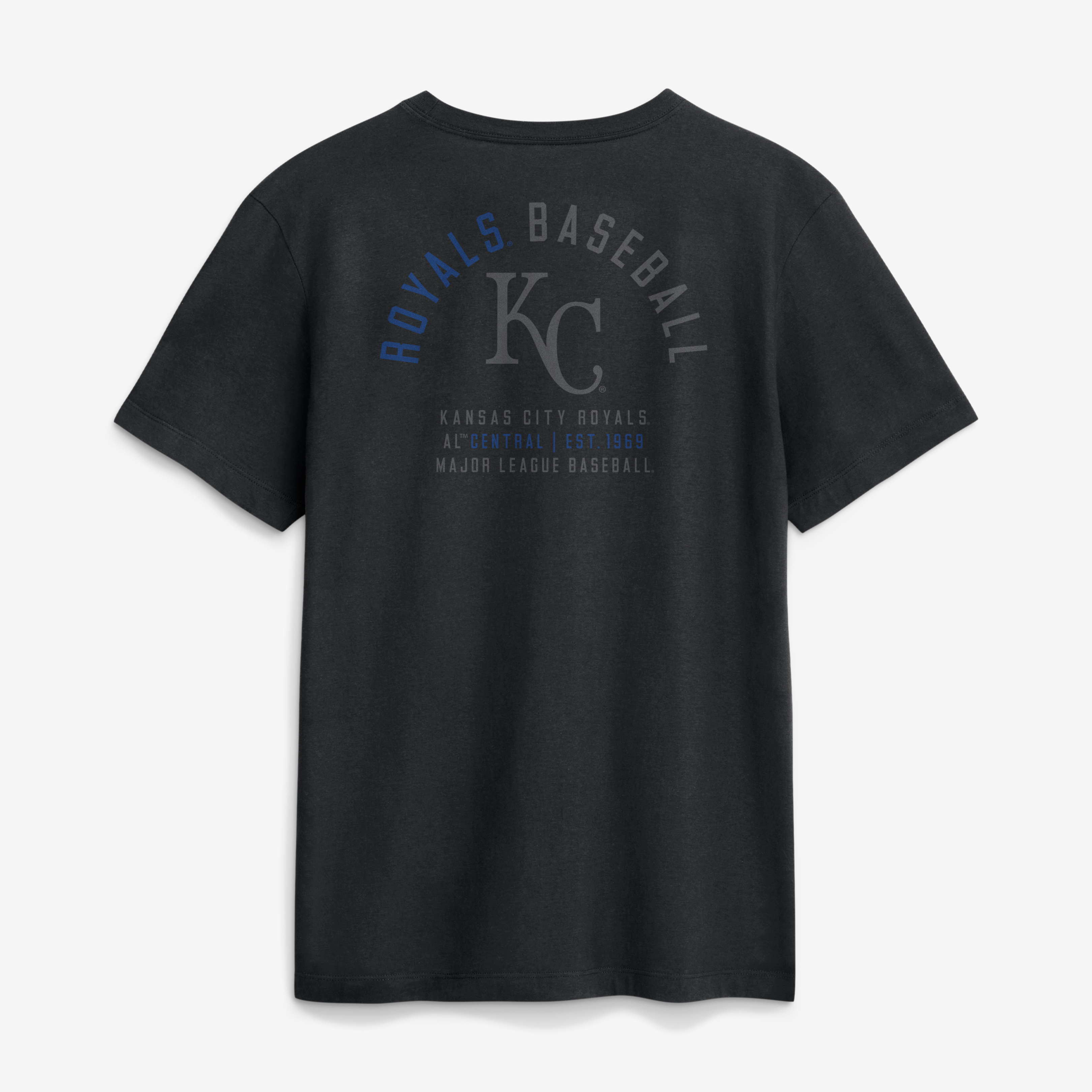 Men's Nike Black Kansas City Royals Split Logo T-Shirt